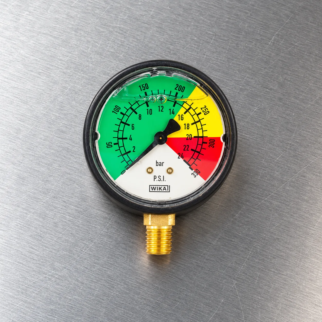 Манометр глицериновый 0-25bar D63мм, G1/4" (типа Arag)